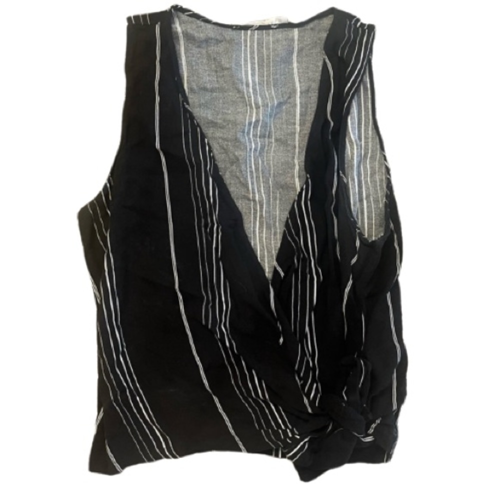 Lush Striped Wrap Tank